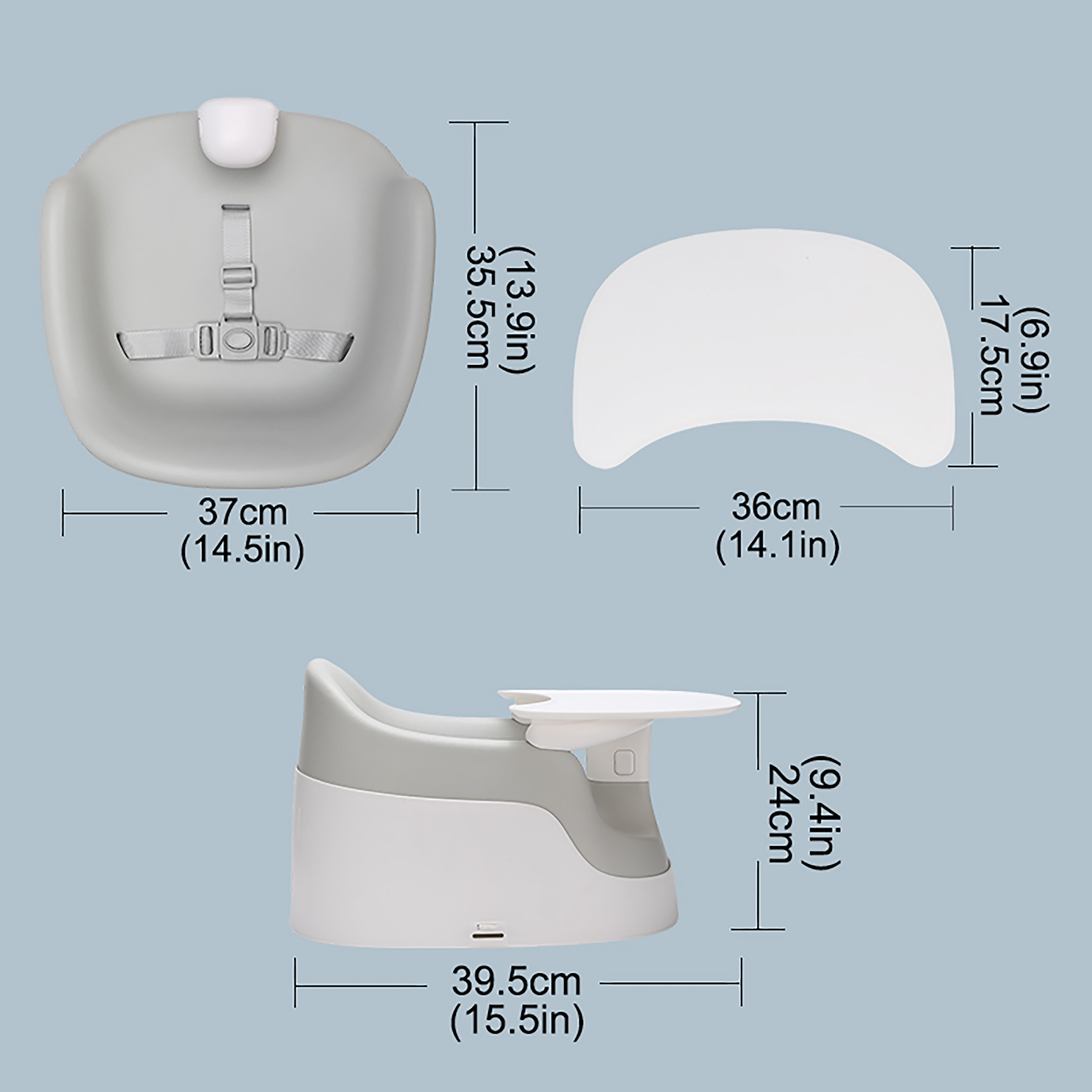 Lucky Baby Boodee 3 In 1 Booster/Bath Chair